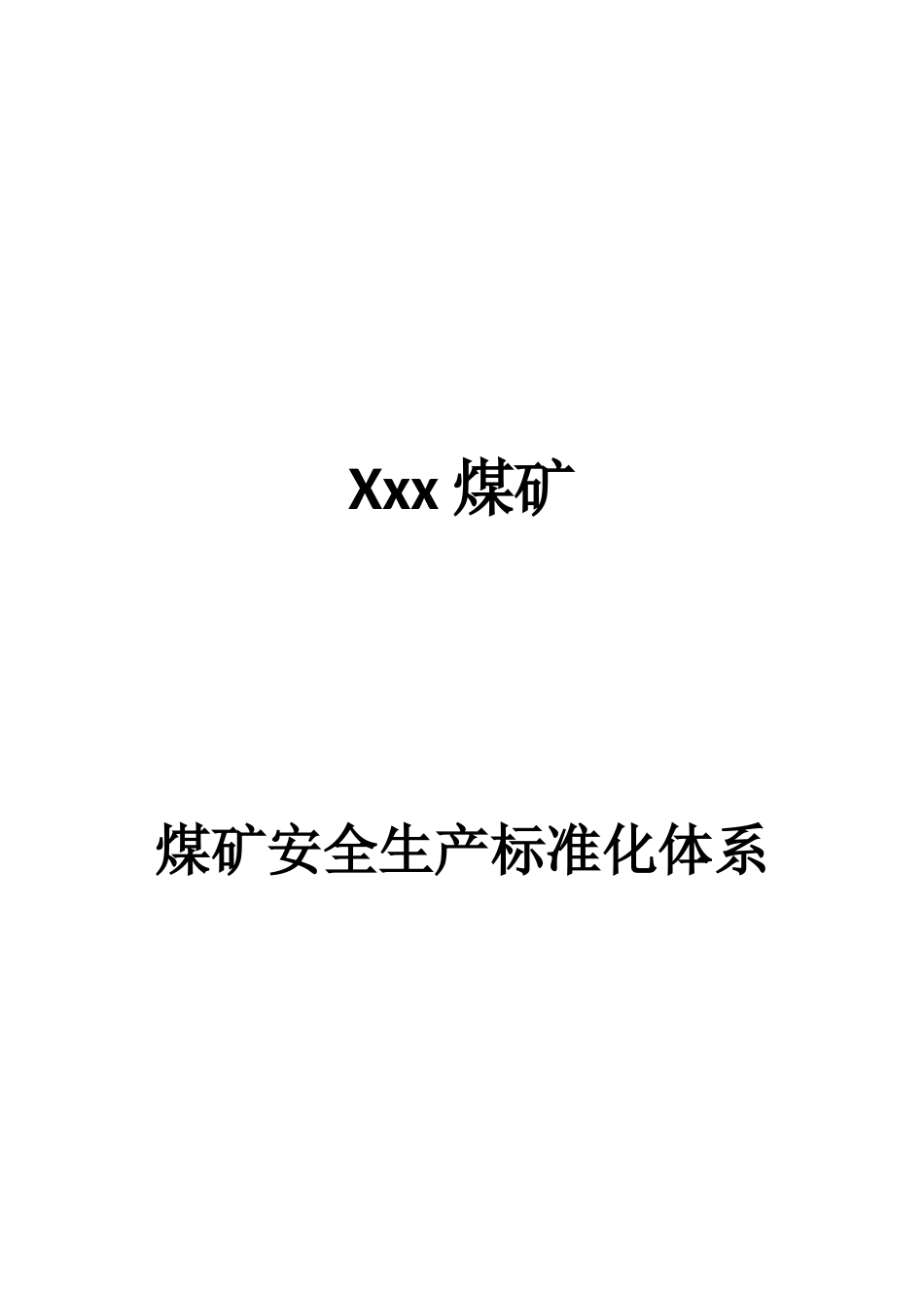 煤矿安全生产标准化体系_第2页