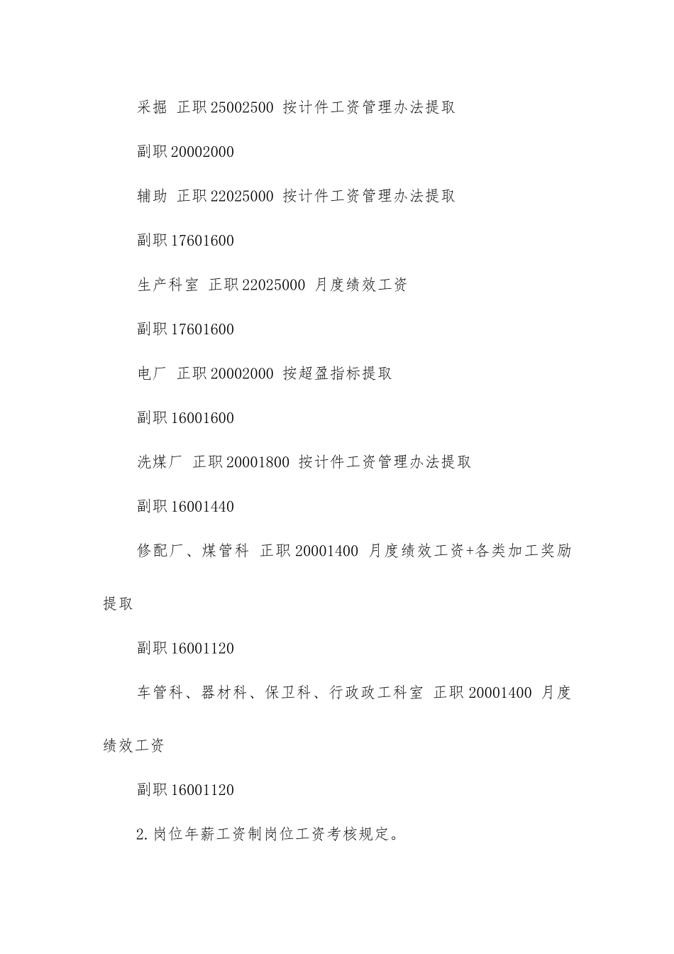 煤矿工资分配办法_第3页