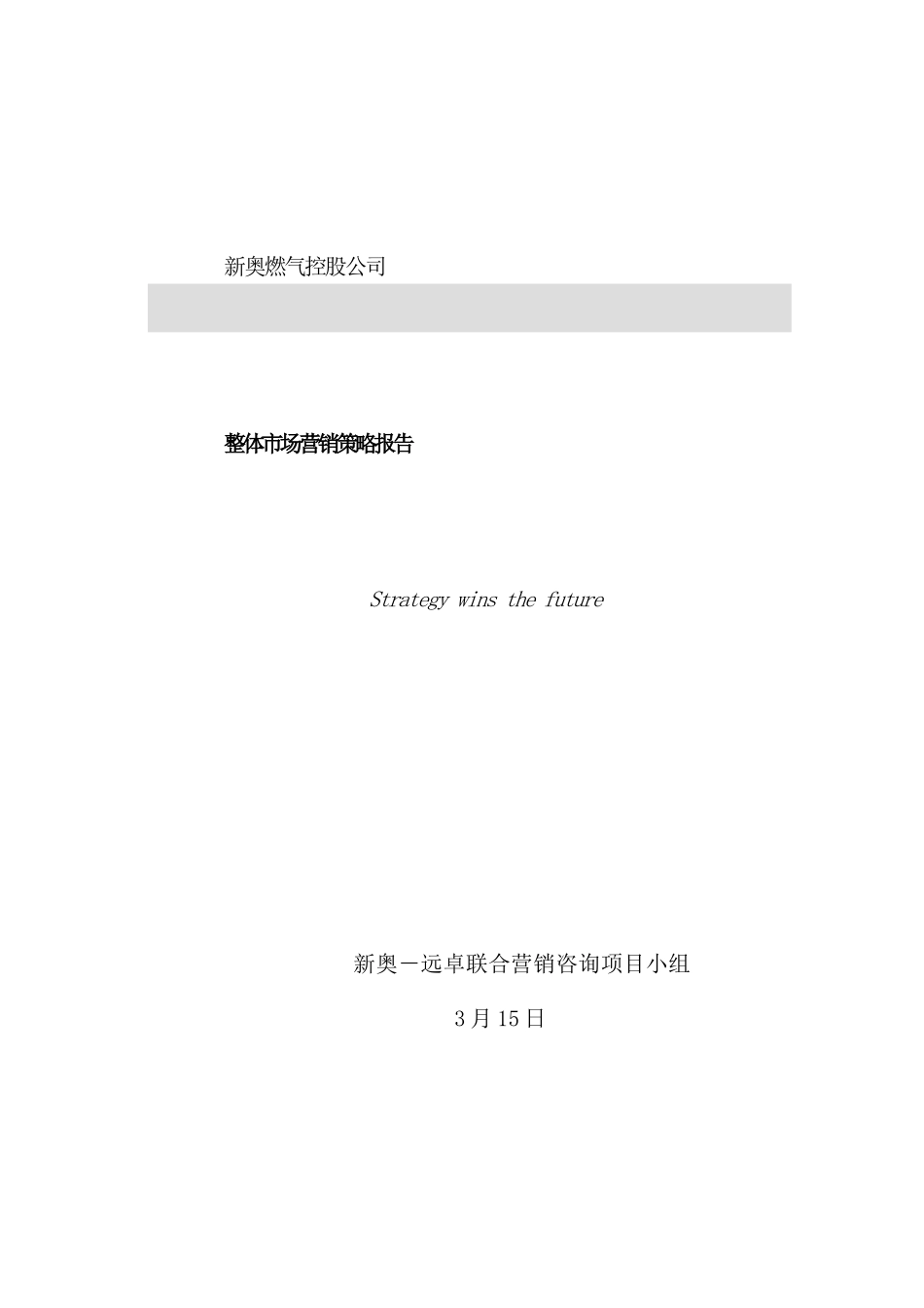 燃气公司整体市场营销策略研究报告_第2页