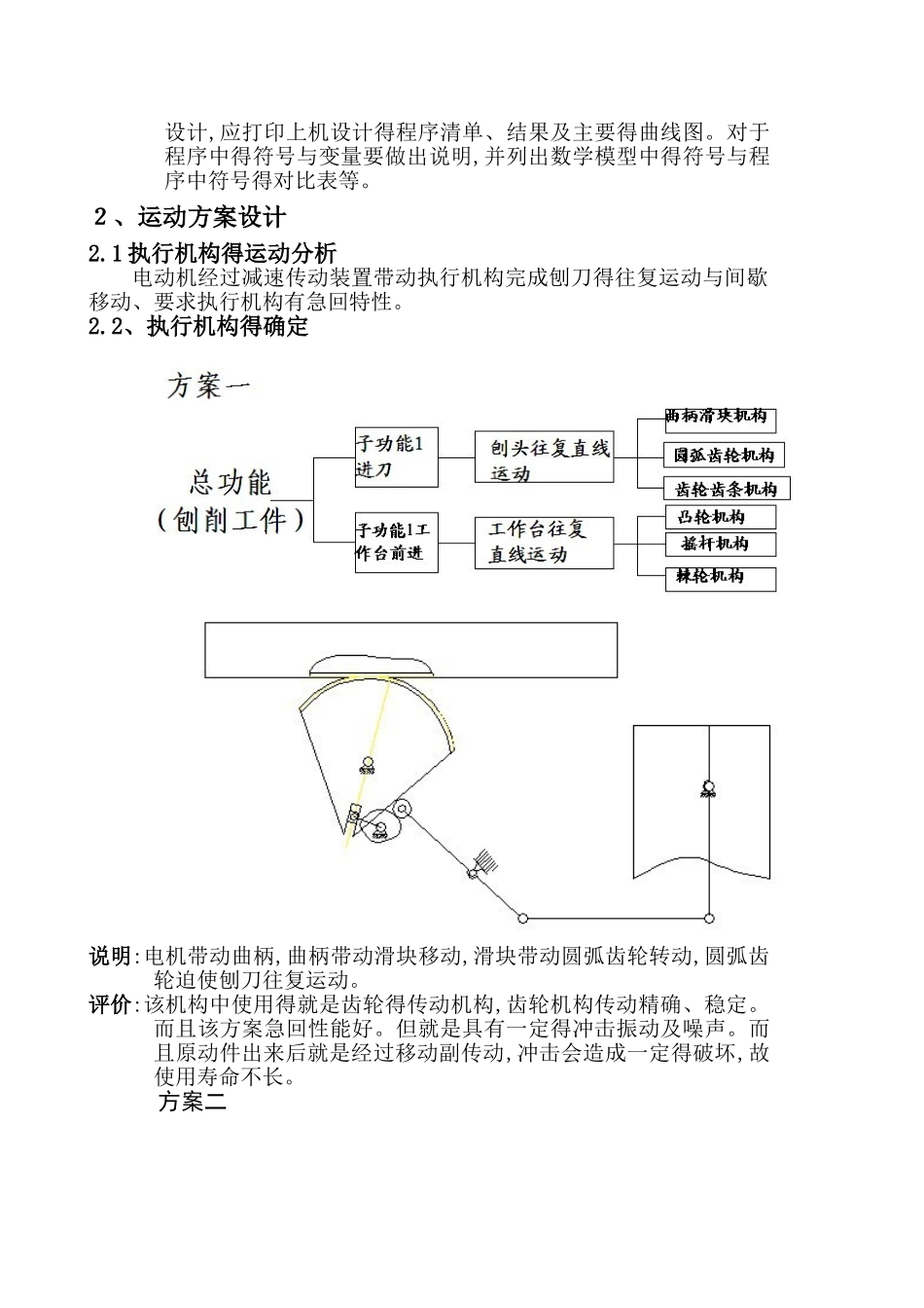 牛头刨床机械系统方案设计_第3页