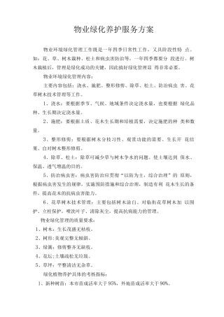 物业保洁管理费用测算方案