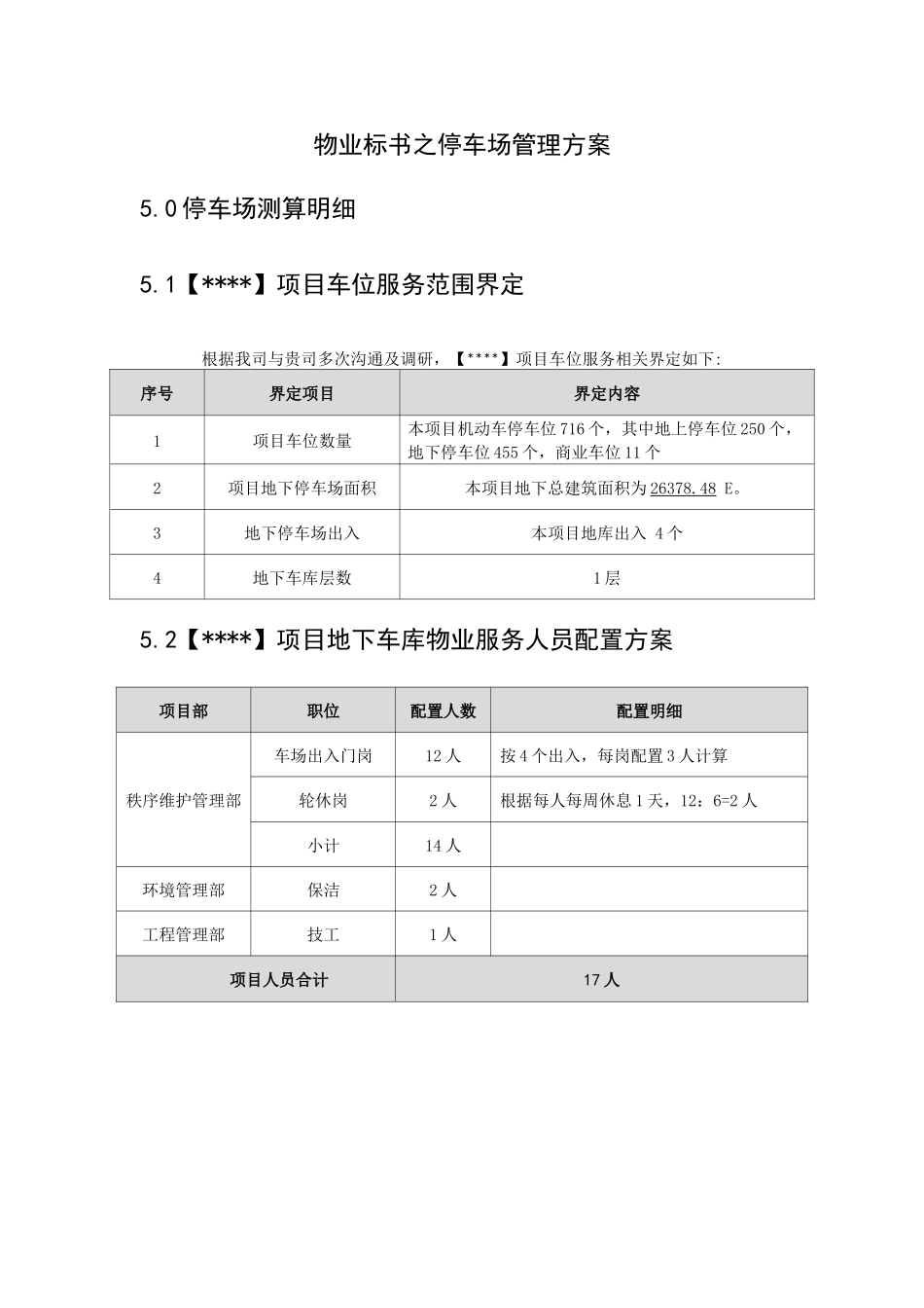 物业标书之停车场管理方案_第1页