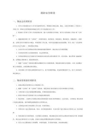 物业消防管理手册