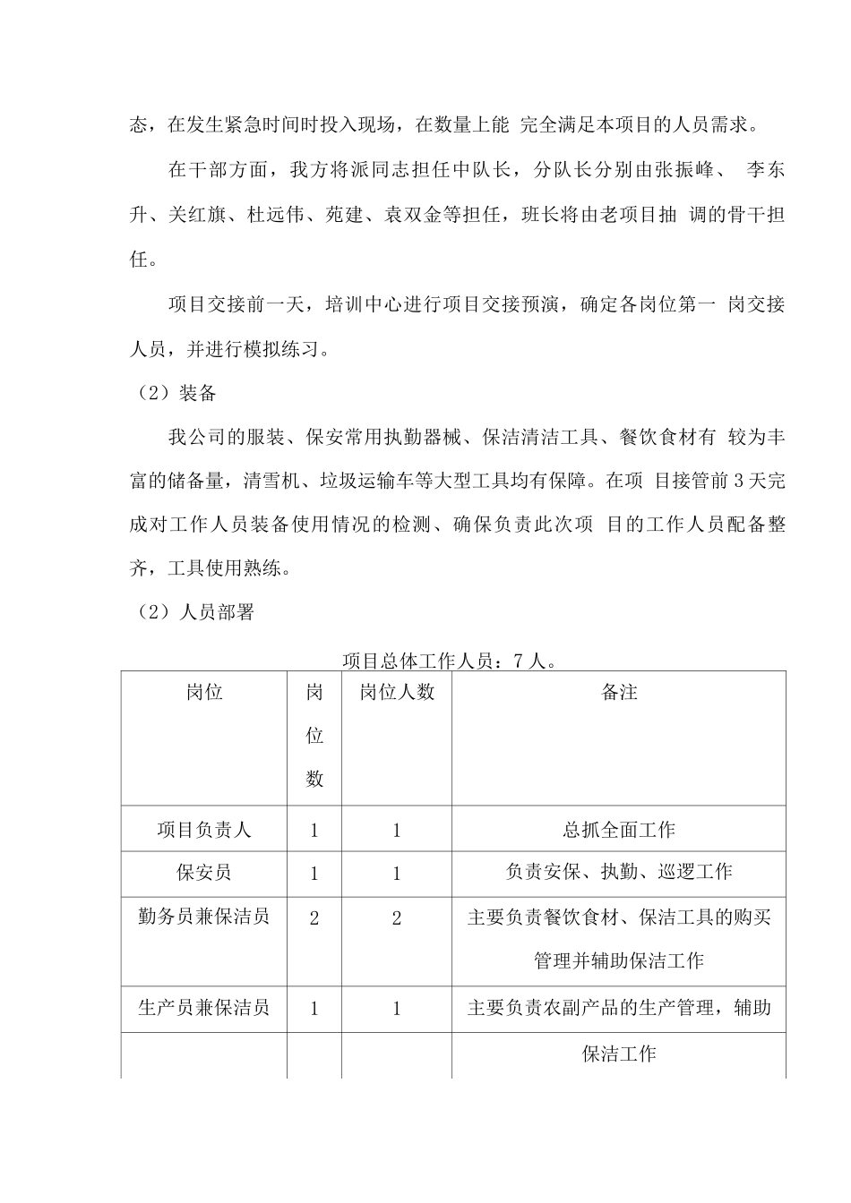 物业管理服务项目接管准备工作计划_第2页