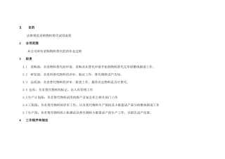 物料替代流程
