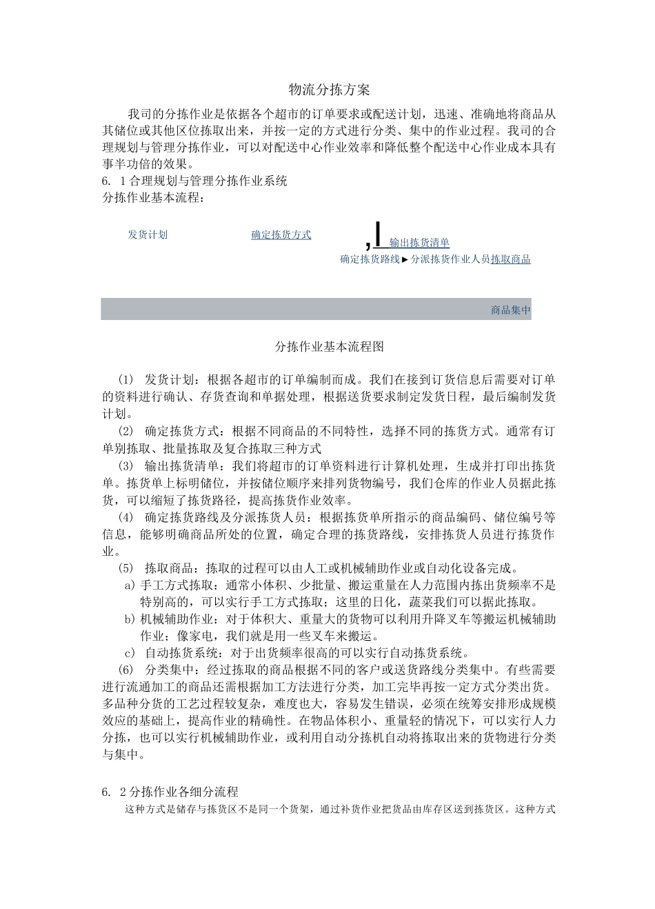 物流分拣方案_第1页