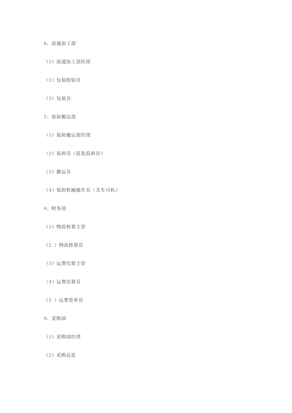 物流管理岗位标准_第3页