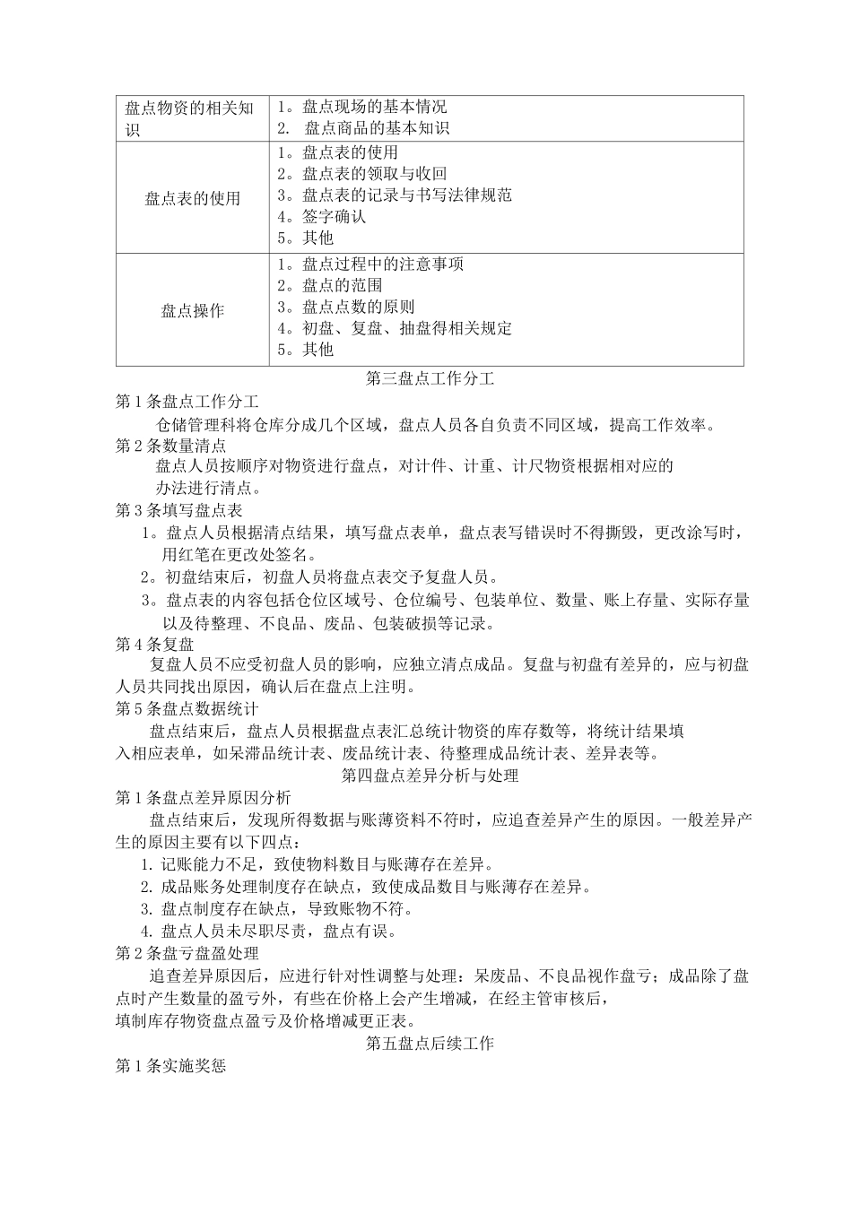 物资盘点管理制度_第2页