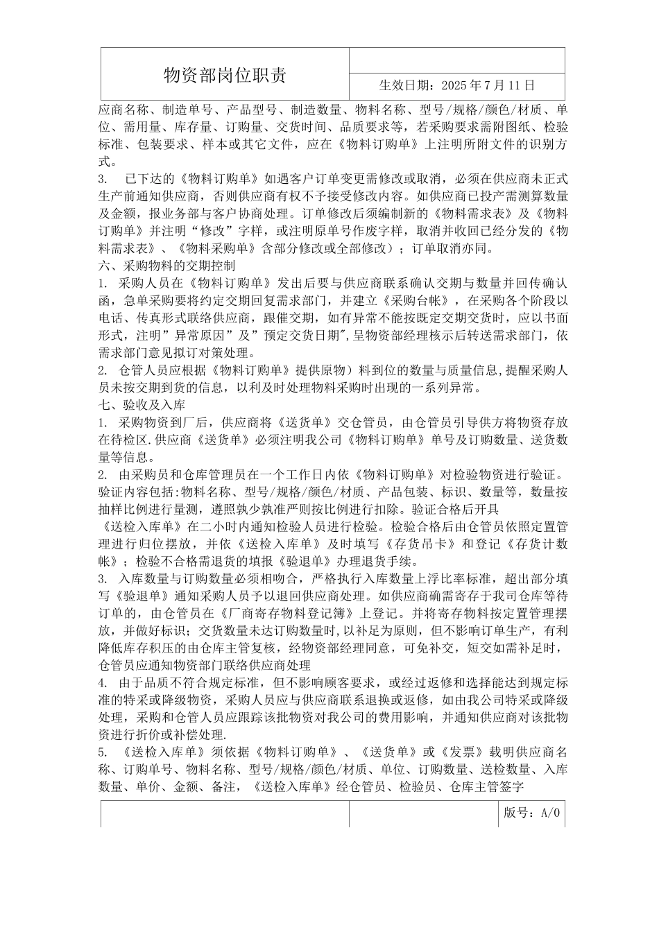 物资部岗位职责(总)_第2页