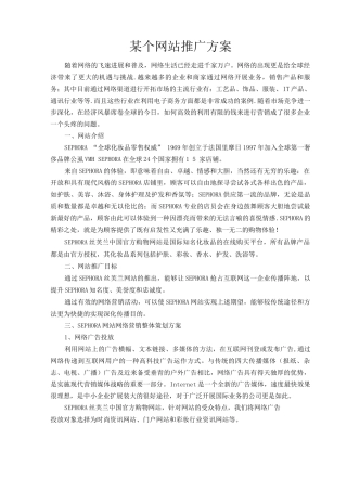特别好的网站推广方案