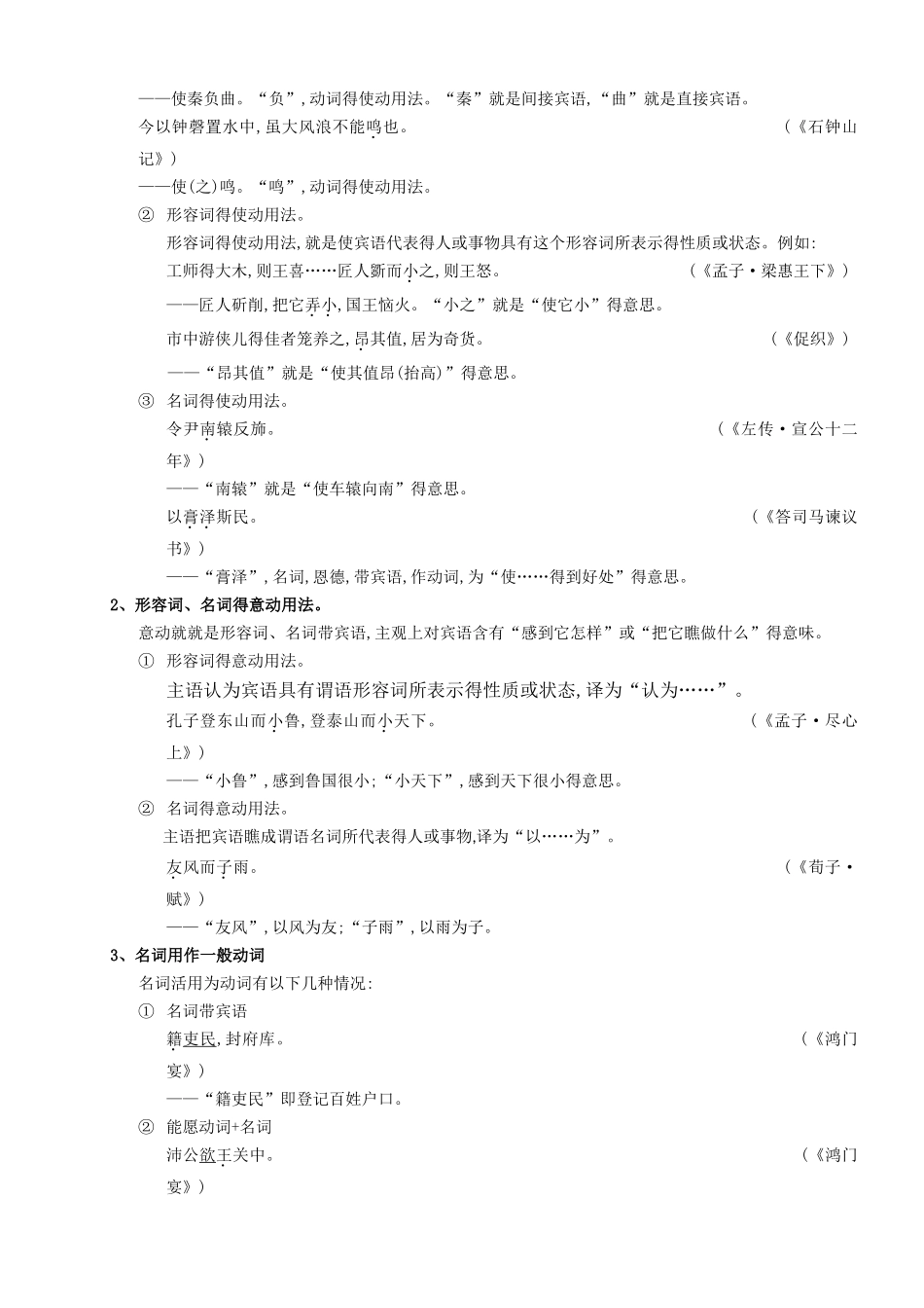 特殊的文言现象精讲 _第2页