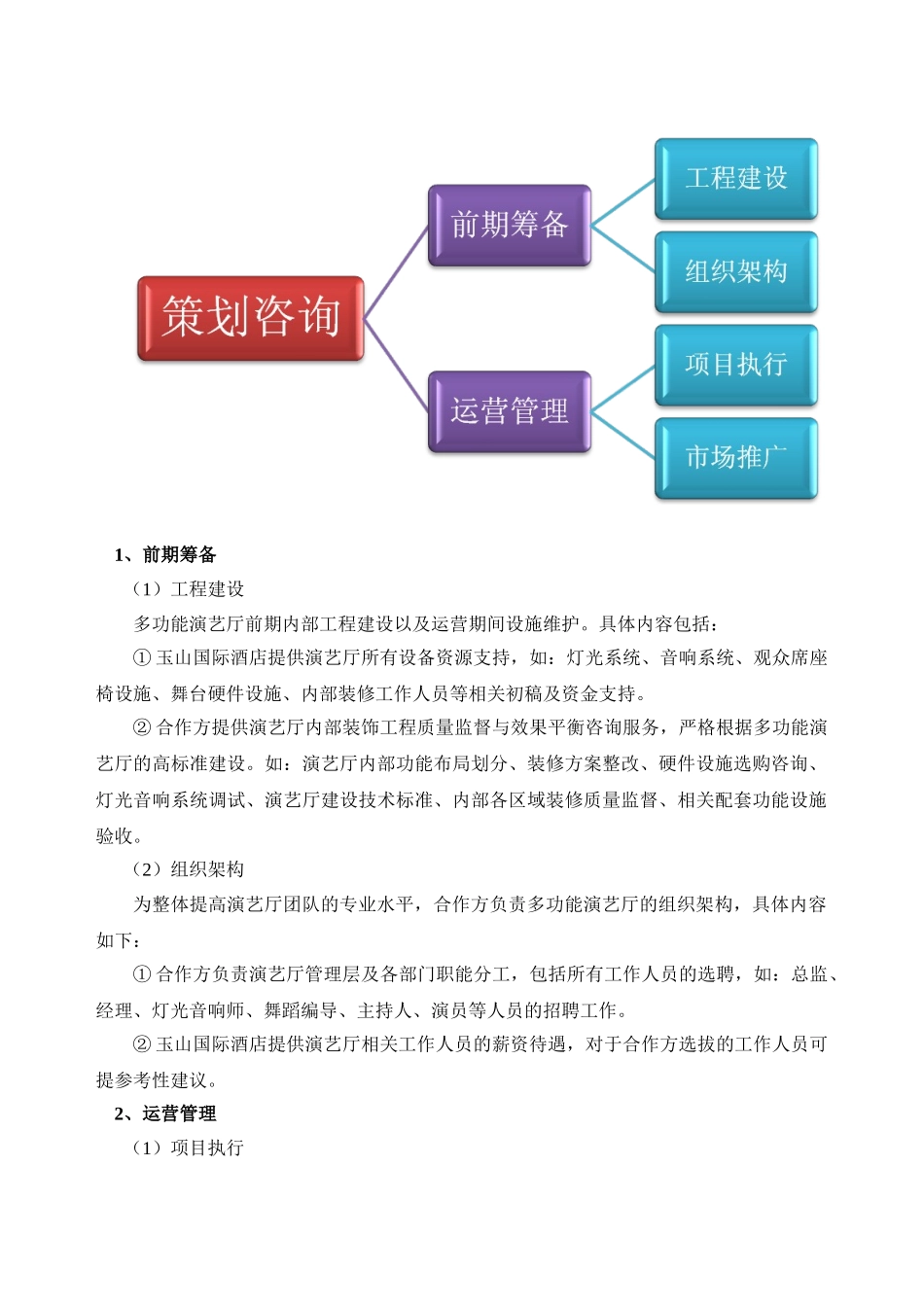 玉台国际酒店多功能演艺厅合作方案1月10日版_第2页