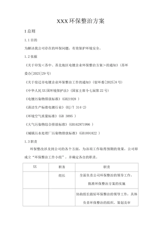 环保整治方案-
