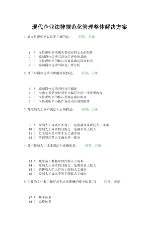 现代企业规范化管理整体解决方案