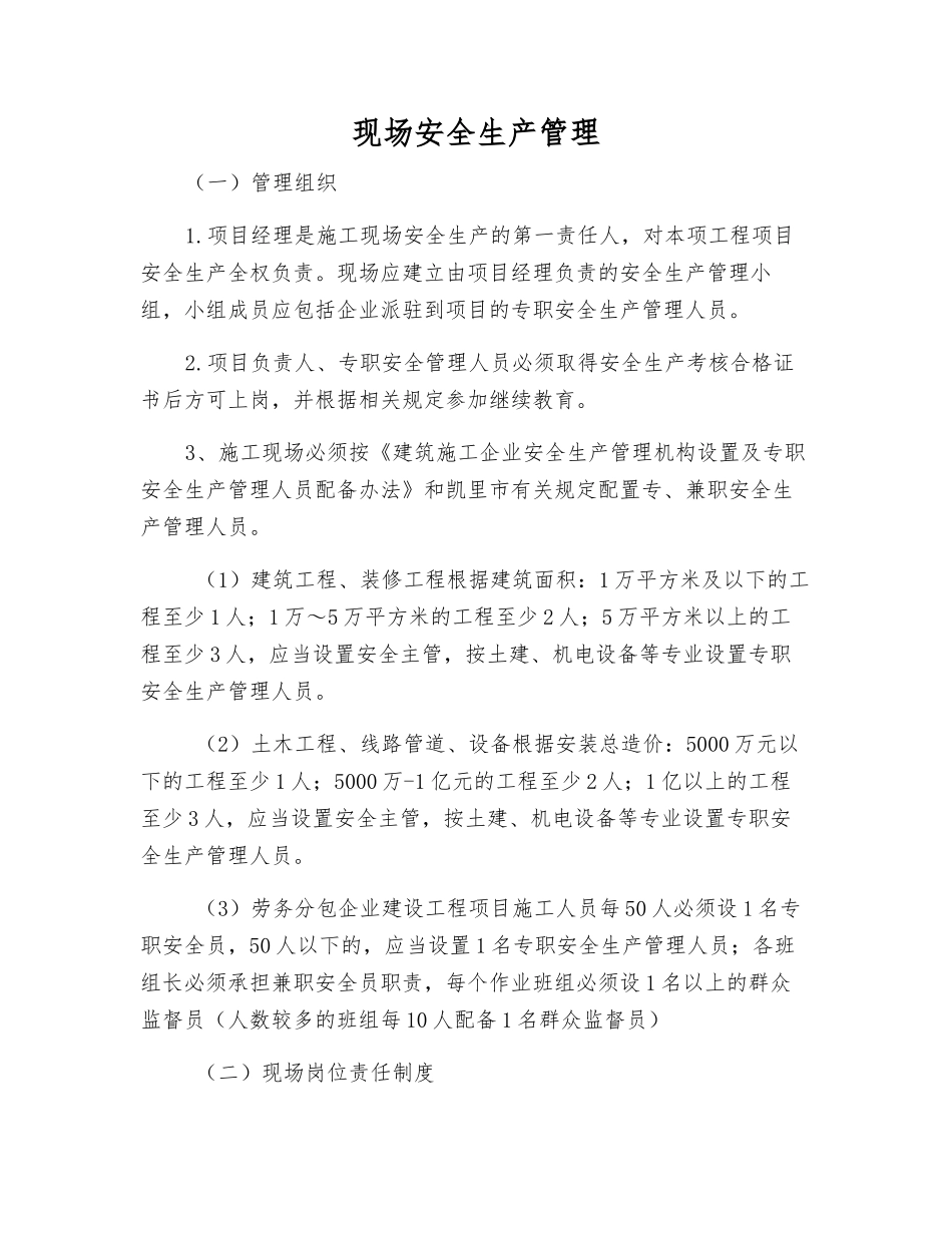 现场安全生产管理_第1页