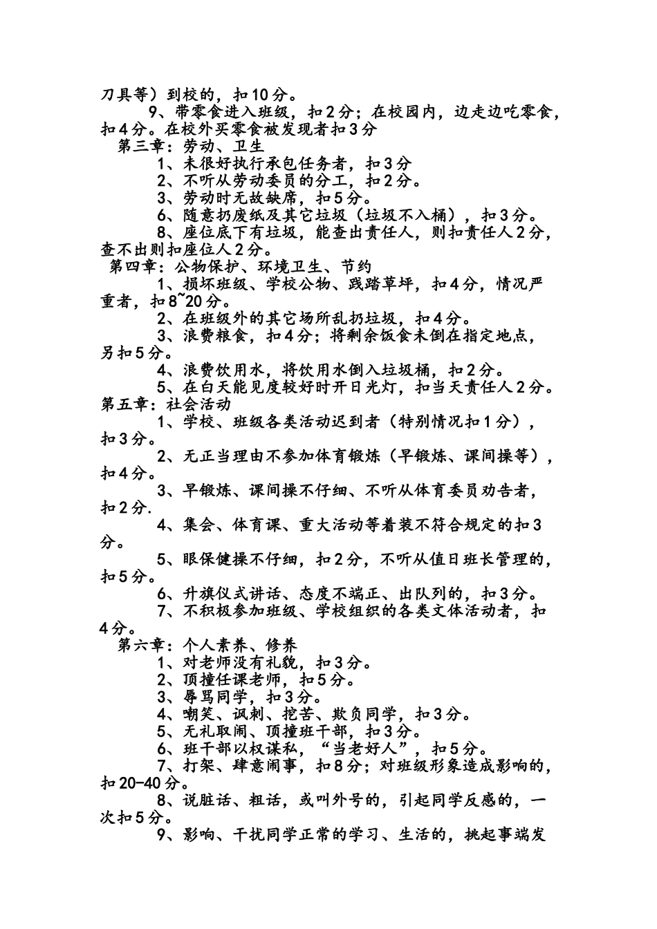 班级量化管理细则_第2页