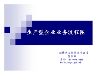 生产型企业业务流程图
