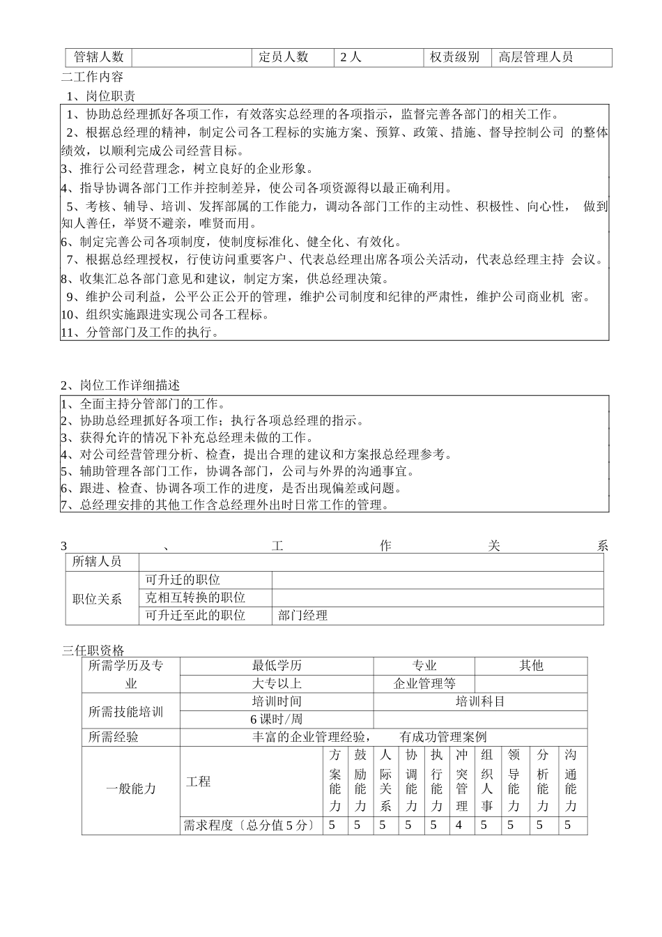 生产型企业各岗位职责标准_第2页