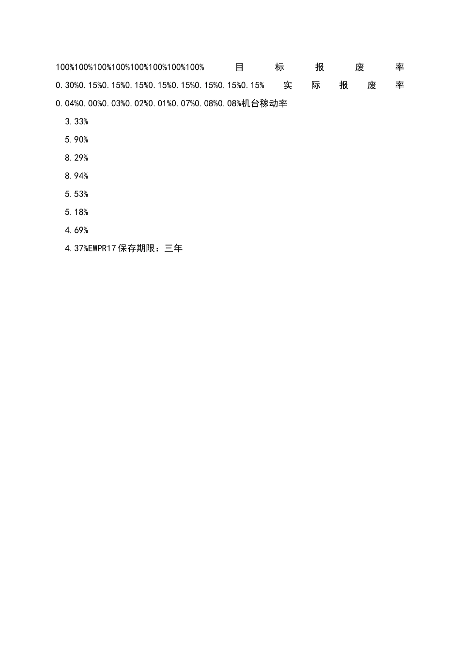 生产部管理评审报告五金冲压_第3页