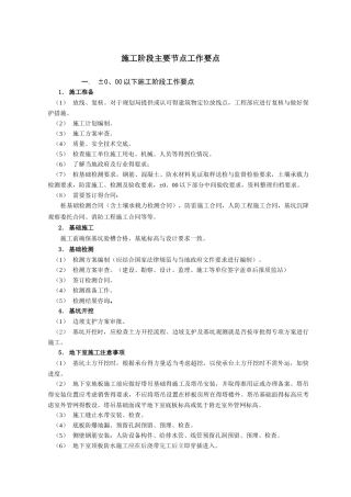 甲方在施工阶段主要工作管理