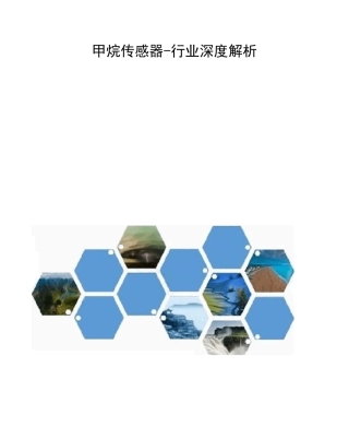 甲烷传感器行业深度解析