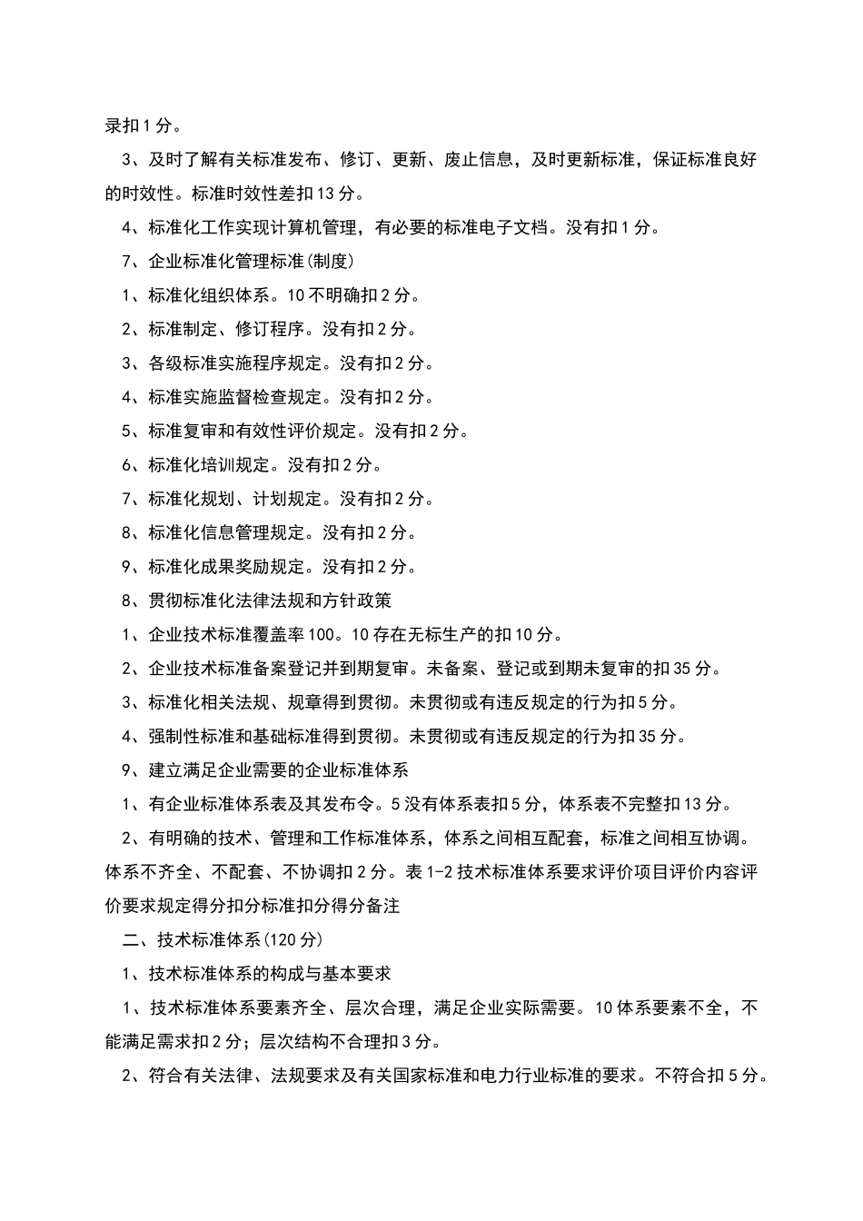 电力企业标准化良好行为确认评分细则表_第3页