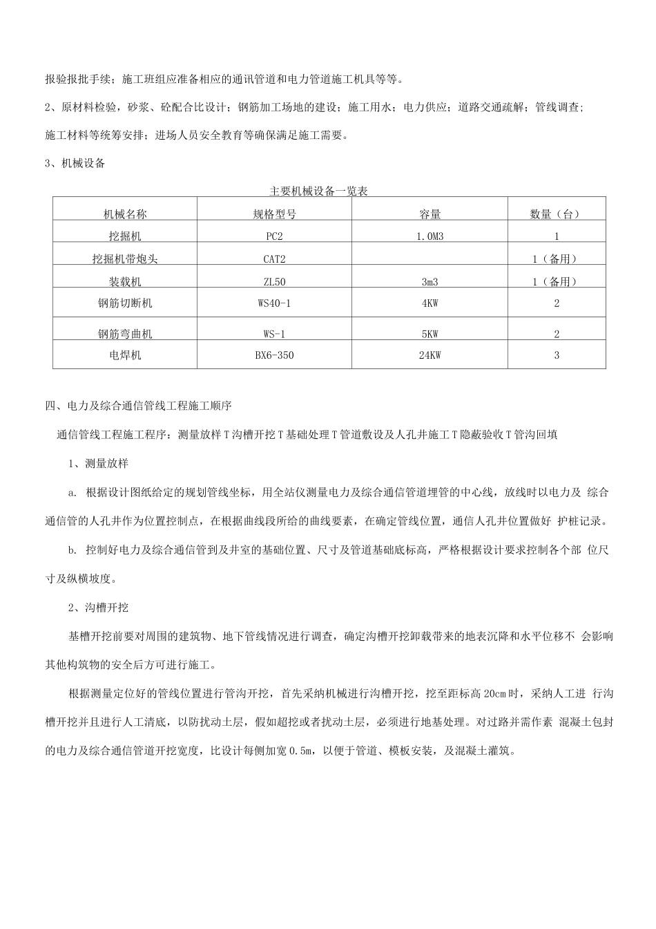 电力及综合通信管道施工方案2_第2页