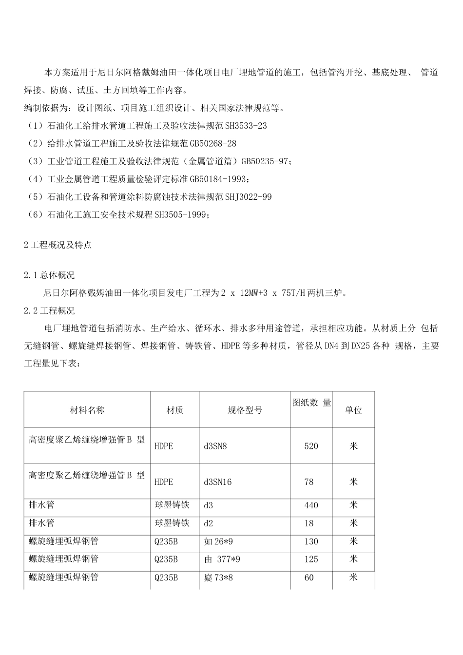 电厂埋地管道施工方案z2_第3页