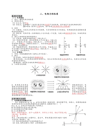 电场力的性质