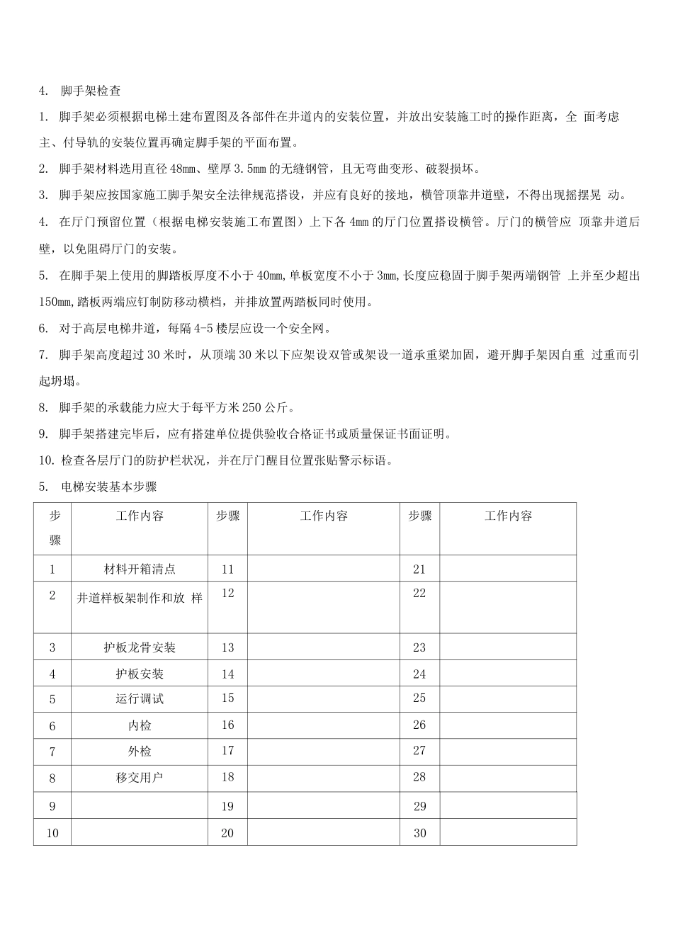 电梯井道护板施工方案4_第3页