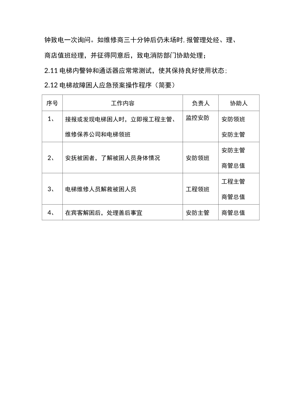 电梯困人应急预案2_第2页