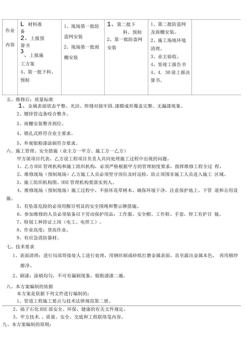 电梯机房防护栏施工方案MicrosoftWord文档_第3页