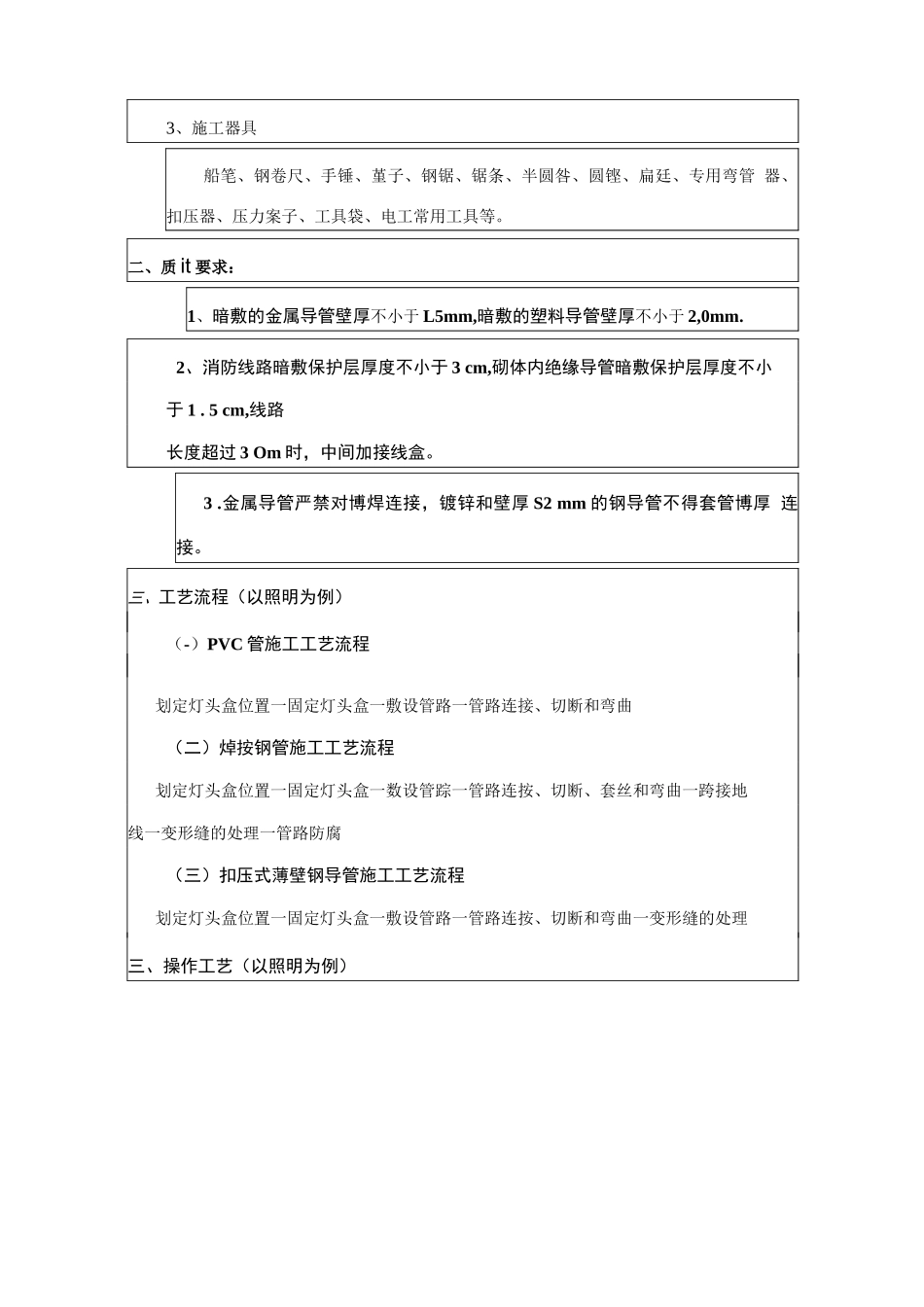 电气PVC管施工工艺_第3页