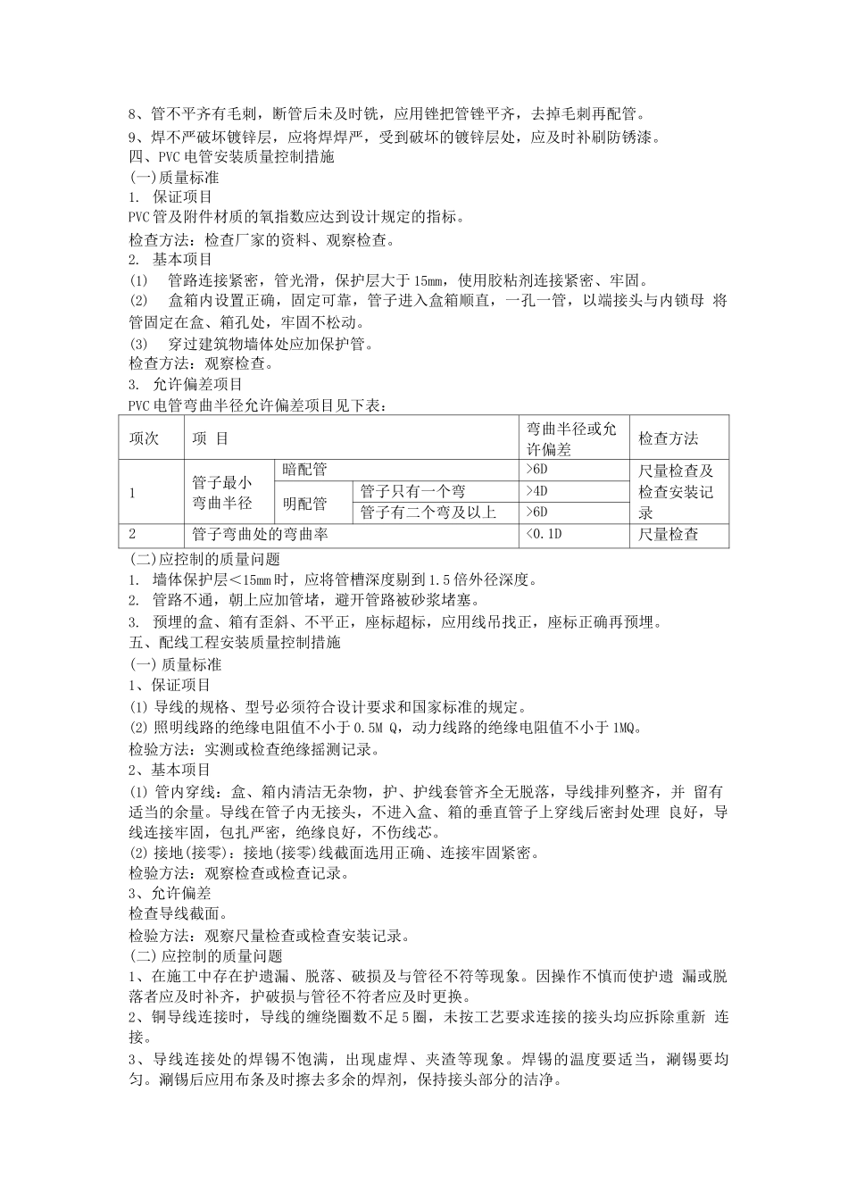 电气工程钢管配管安装质量控制措施_第2页