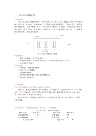 电气综合训练PLC