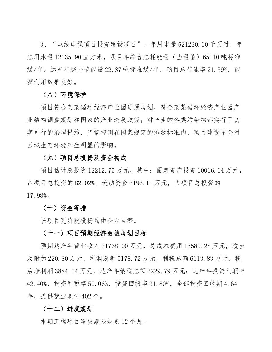 电线电缆项目可行性方案_第3页
