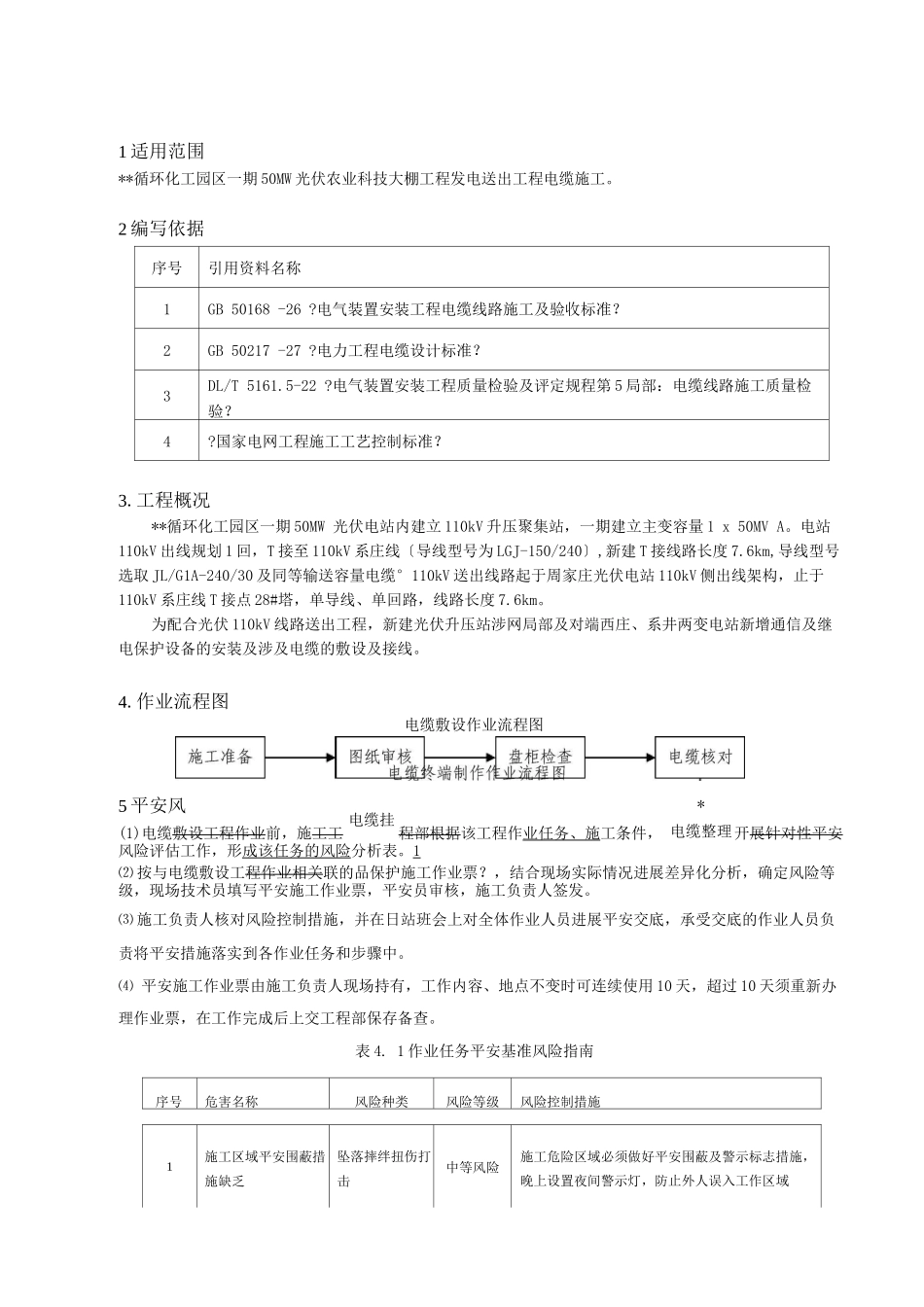 电缆敷设工程作业指导书v_第3页