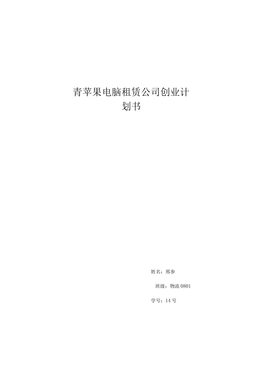 电脑租赁创业方案_第1页