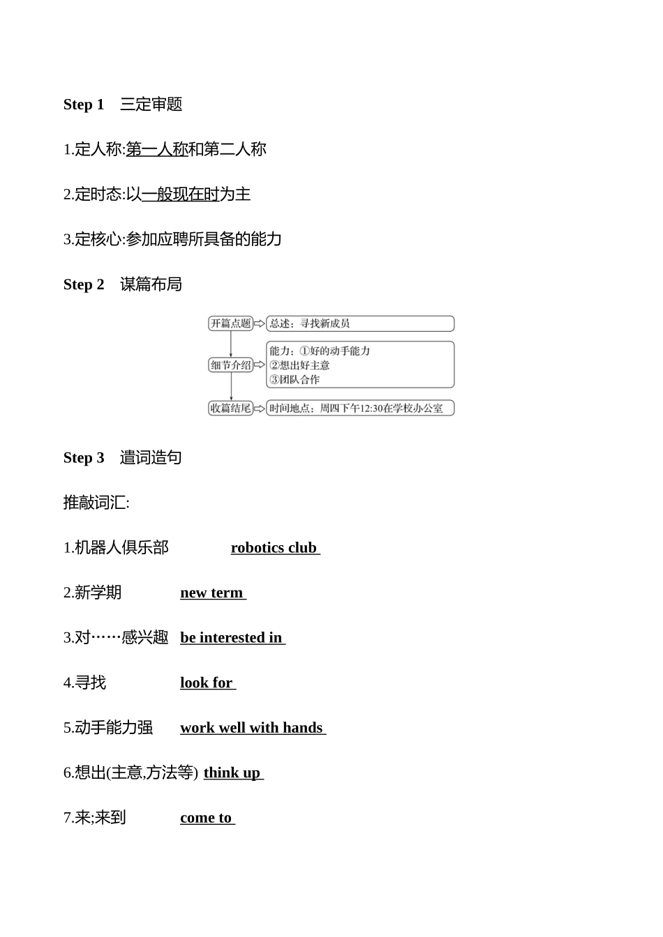 25秋新人教版英语七年级上册 Unit 5　Section B (2a-Reflecting)学案_第2页