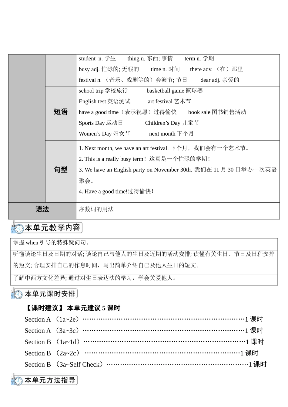 （25秋）新人教版英语七年级上册Unit8  教案（共5课时）_第2页