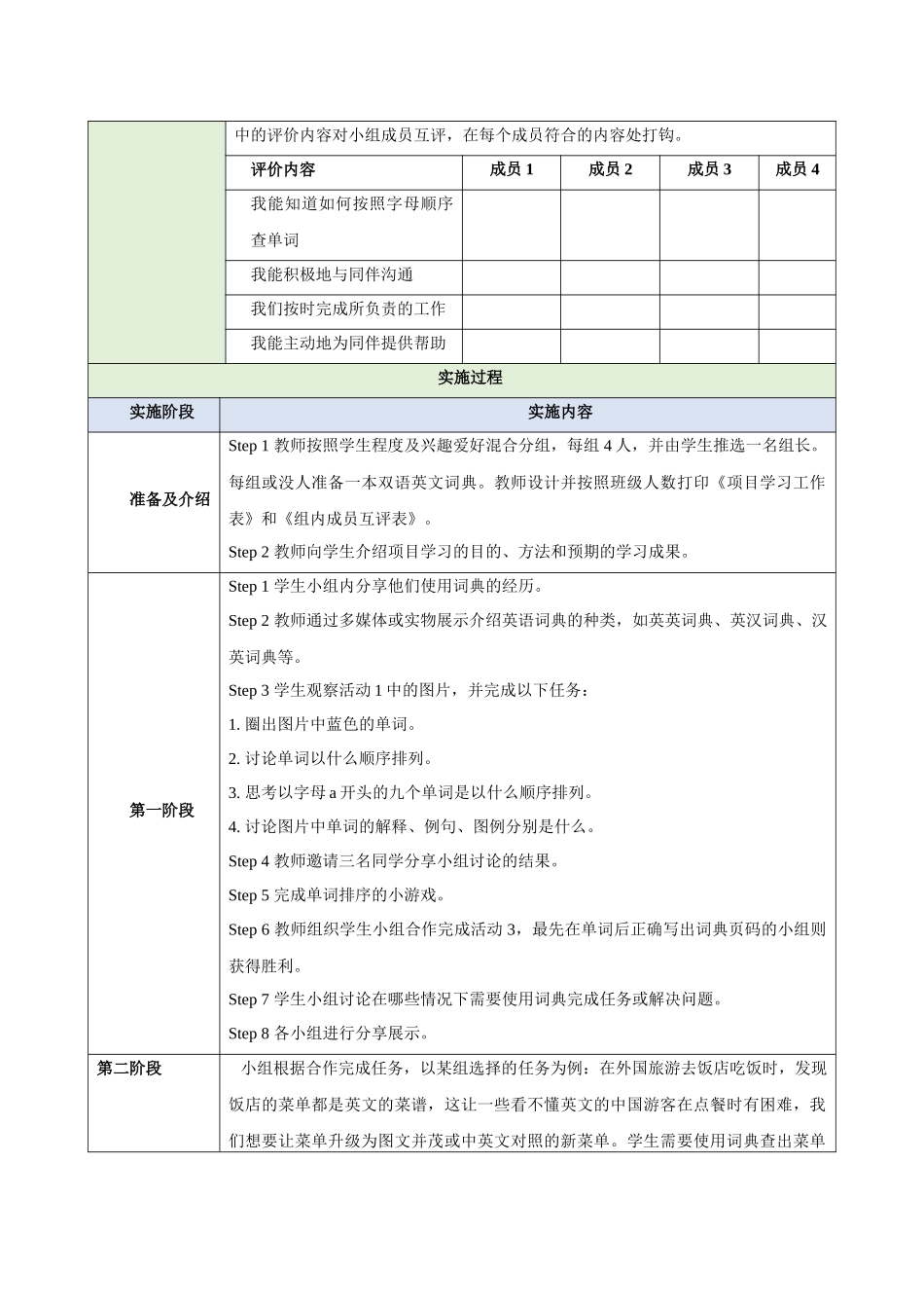 25秋新人教版七年级英语上册Starter Unit 1 Hello   Project教案_第2页
