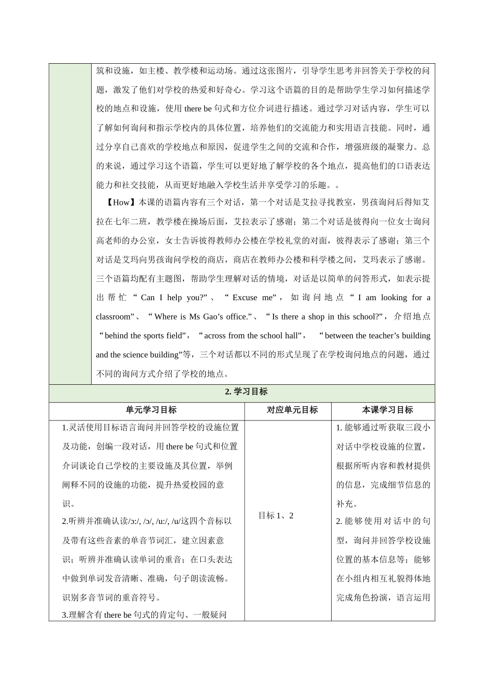 25秋新人教版七年级英语上册Unit 3 Section A 1a-Pronunciation教案_第2页