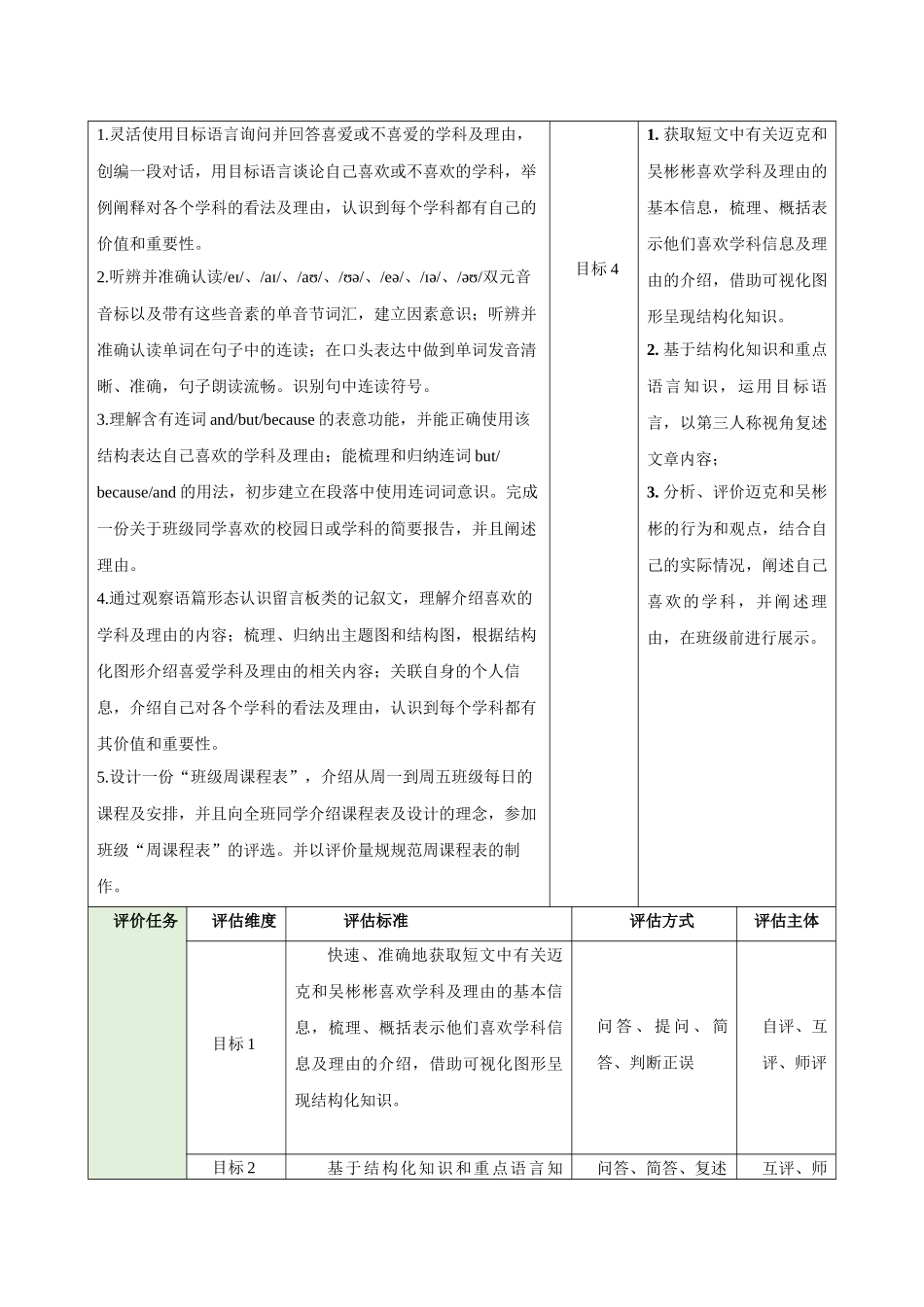 25秋新人教版七年级英语上册Unit 4 My Favourite Subject Section B 1a-1d教案_第3页