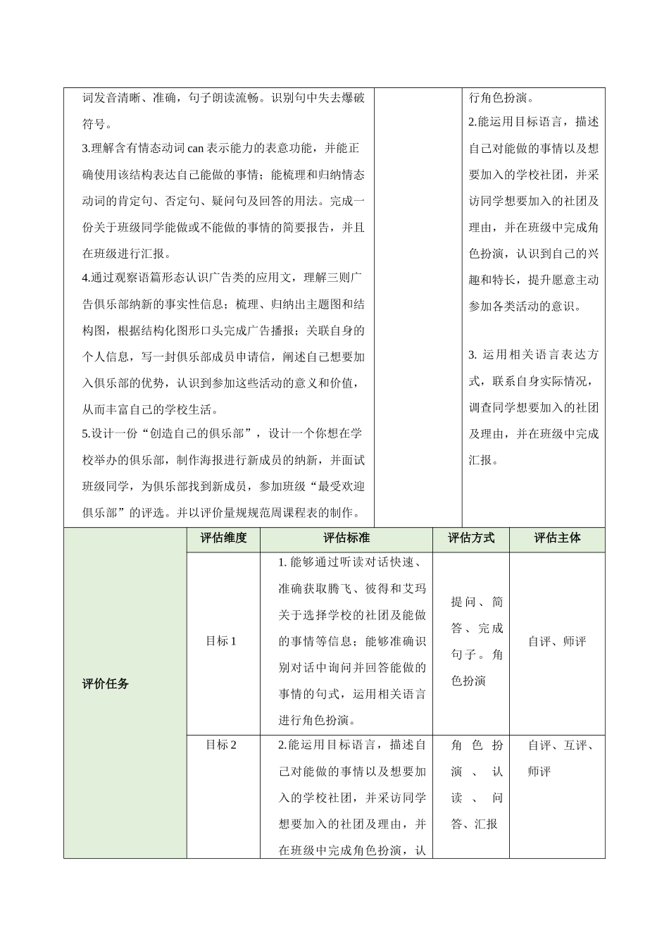 25秋新人教版七年级英语上册Unit 5 Fun Clubs Section A How do you choose a school club 2a-2e教案_第3页