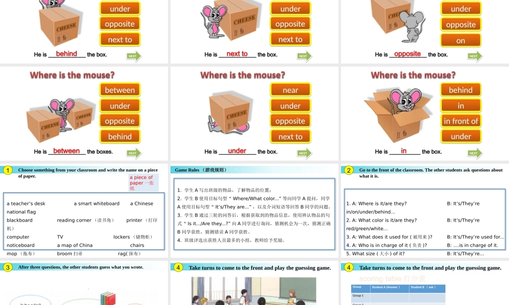 25秋新人教版七年级英语上册-Starter Unit 2 课时4 Project课件