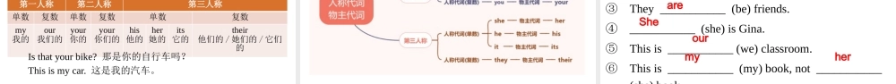 25秋新人教版七年级英语上册-Unit 1 课时3 Section A（Grammar Focus）课件