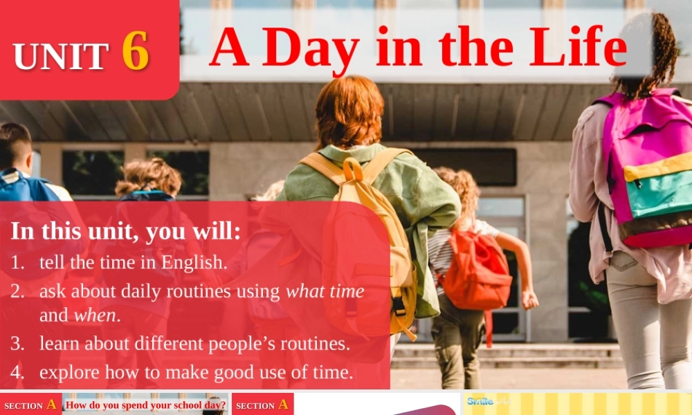 25秋新人教版七年级英语上册Unit 6 A Day in the Life  Section A -2 (Grammar Focus) 课件 