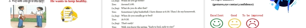 25秋新人教版七年级英语上册Unit 6 A day in the life Section A 2a-2e 课件  