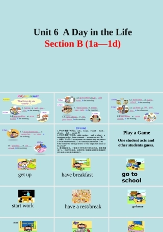 25秋新人教版七年级英语上册Unit 6 Section B(1a-1d)课件