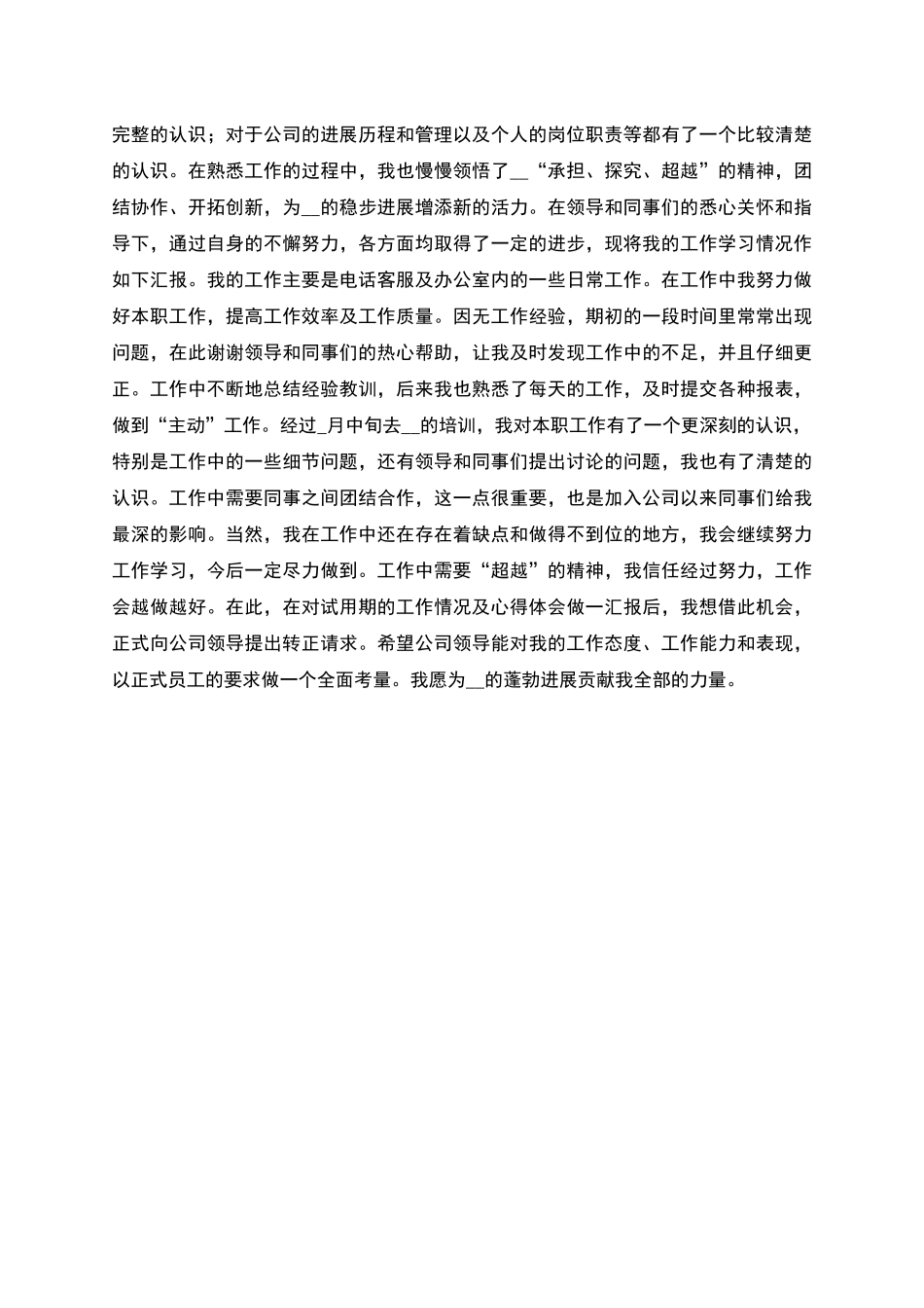 电话客服个人试用期工作总结_第3页